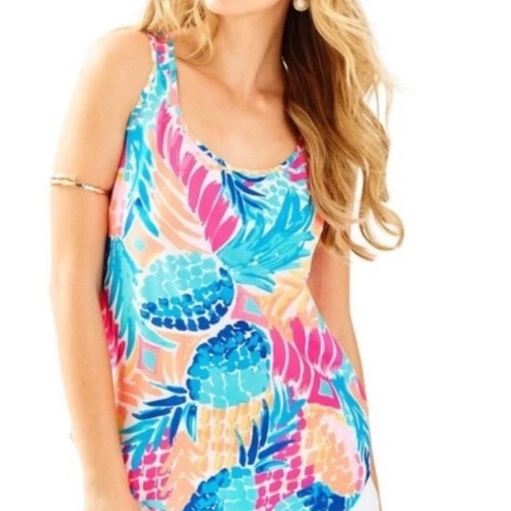Lilly Pulitzer Alyssa Silk Pineapple Blouse - XS